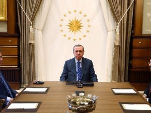 Cumhurbaşkanı Erdoğan, İçişleri Bakanı Altınok Ve Emniyet Genel Müdürü Lekesiz’i Kabul Etti