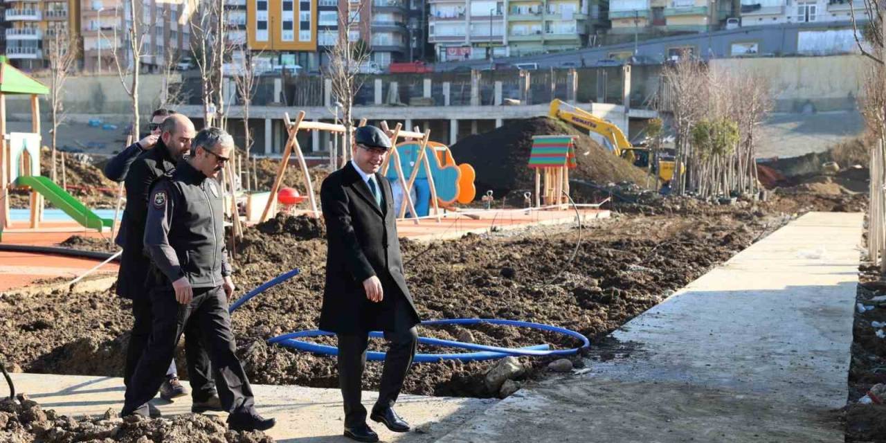 Giresun Millet Bahçesi Projesi İnşaatı Sürüyor