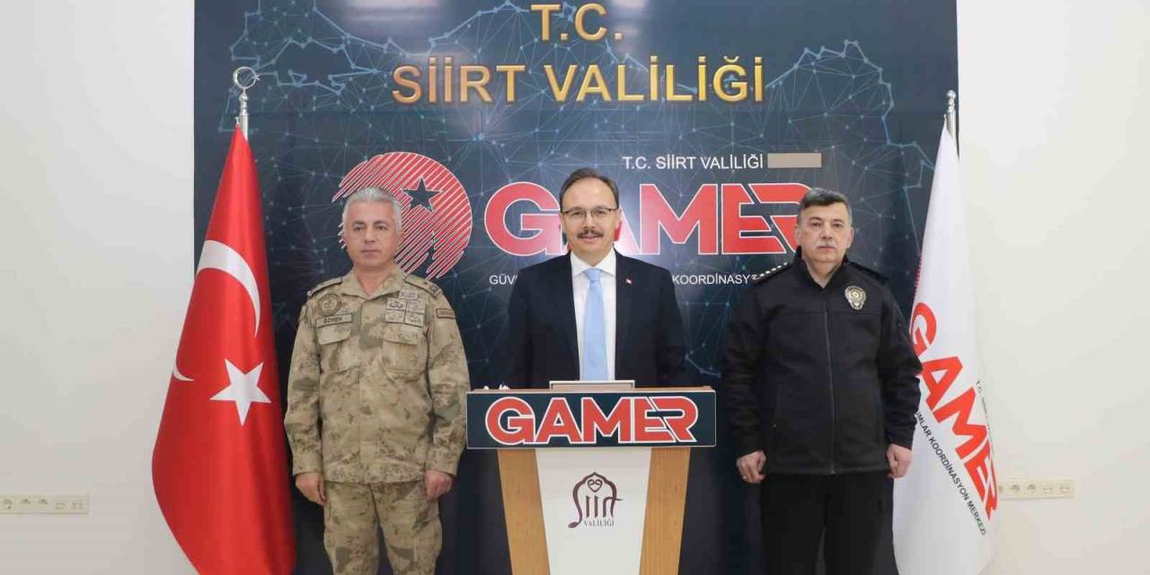 Siirt’te Güvenlik Ve Asayiş Değerlendirme Toplantısı