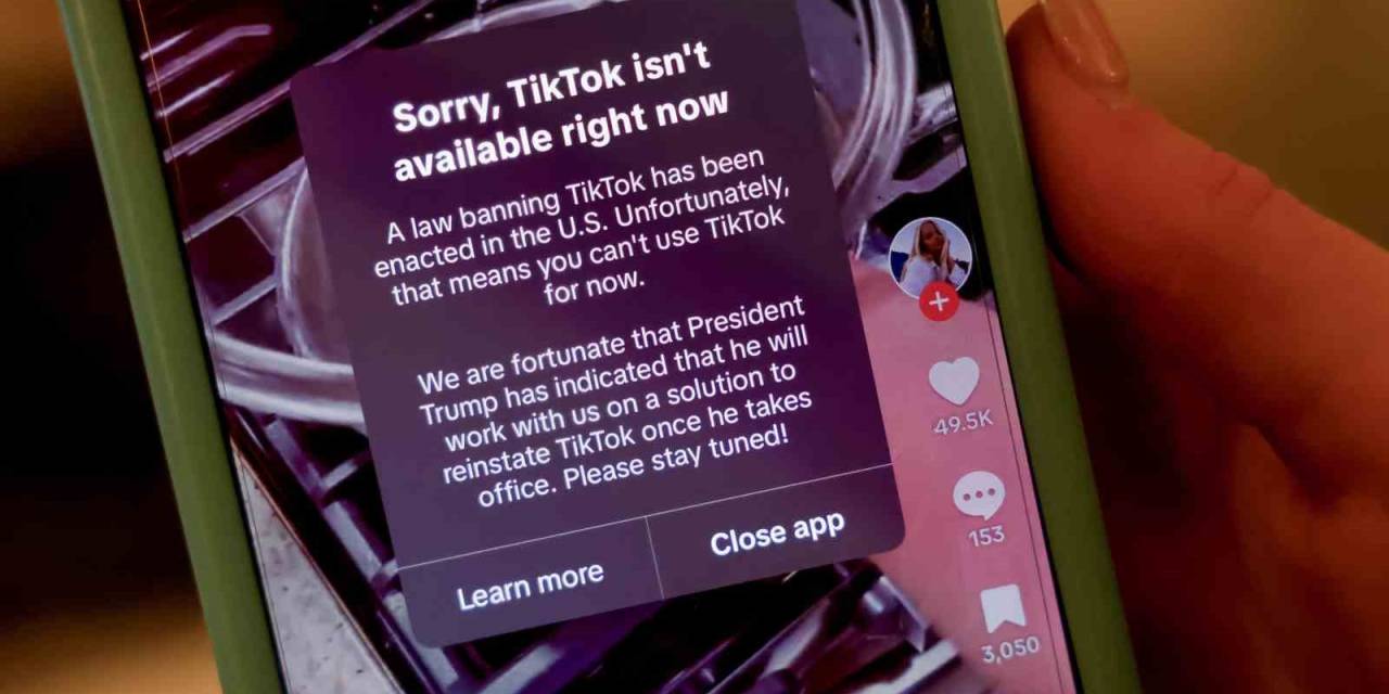 Tiktok Abd’de Erişime Kapatıldı