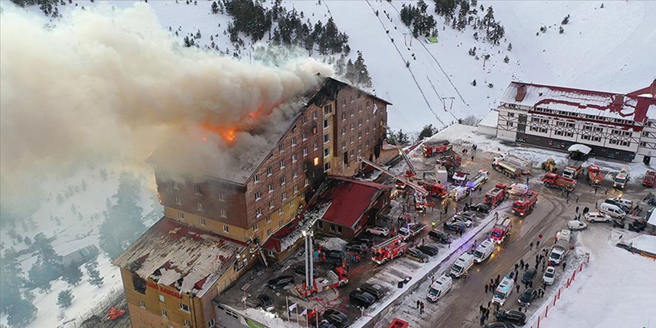 Kartalkaya Kayak Merkezi'nde otel yangını 66 ölü, 51 yaralı