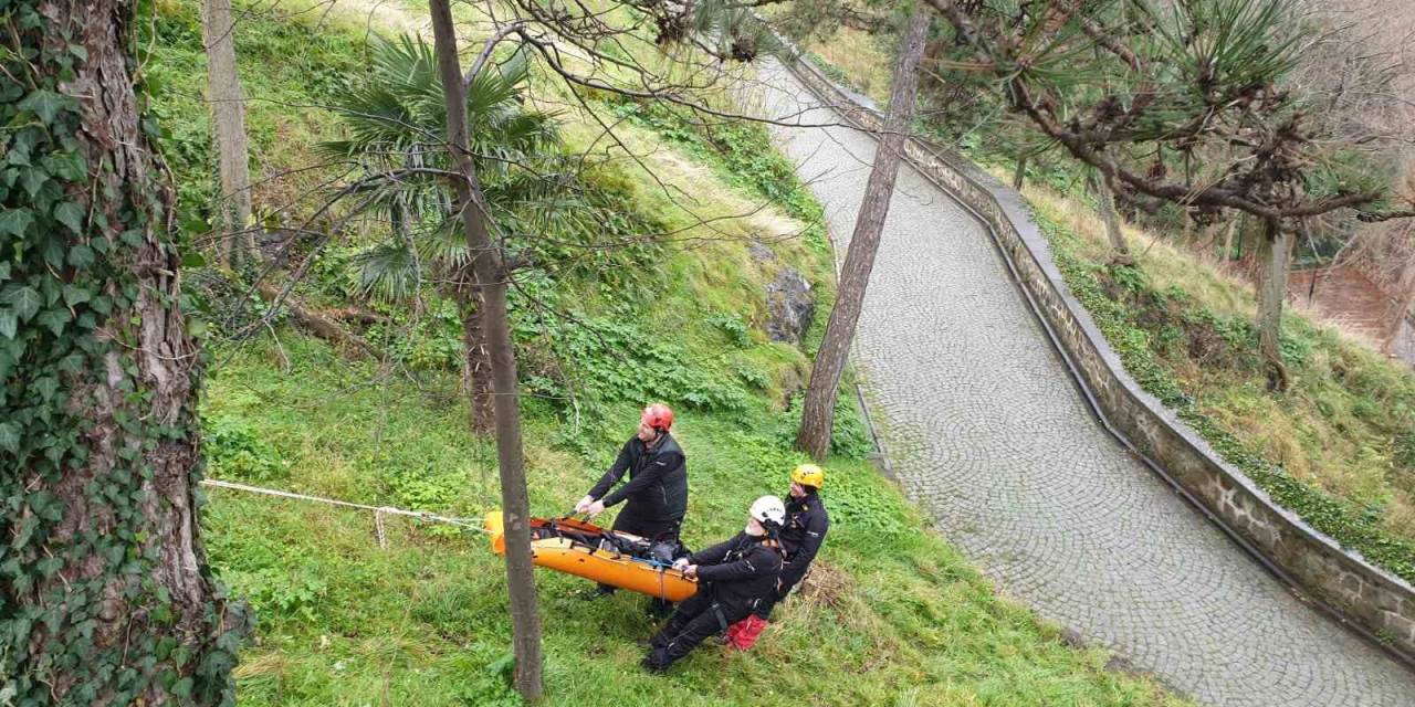 Giresun Kalesi’nde Arama-kurtarma Eğitim Gerçekleştirildi