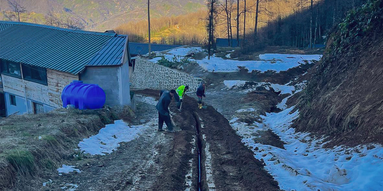 Rize'de Yeniköy Köyü İçme Suyu Projesinde Yüzde 80 Tamamlanma Sağlandı