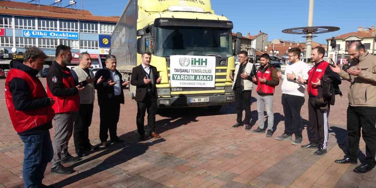 Tavşanlı’dan Suriye’ye Yardım Tırı Yola Çıktı