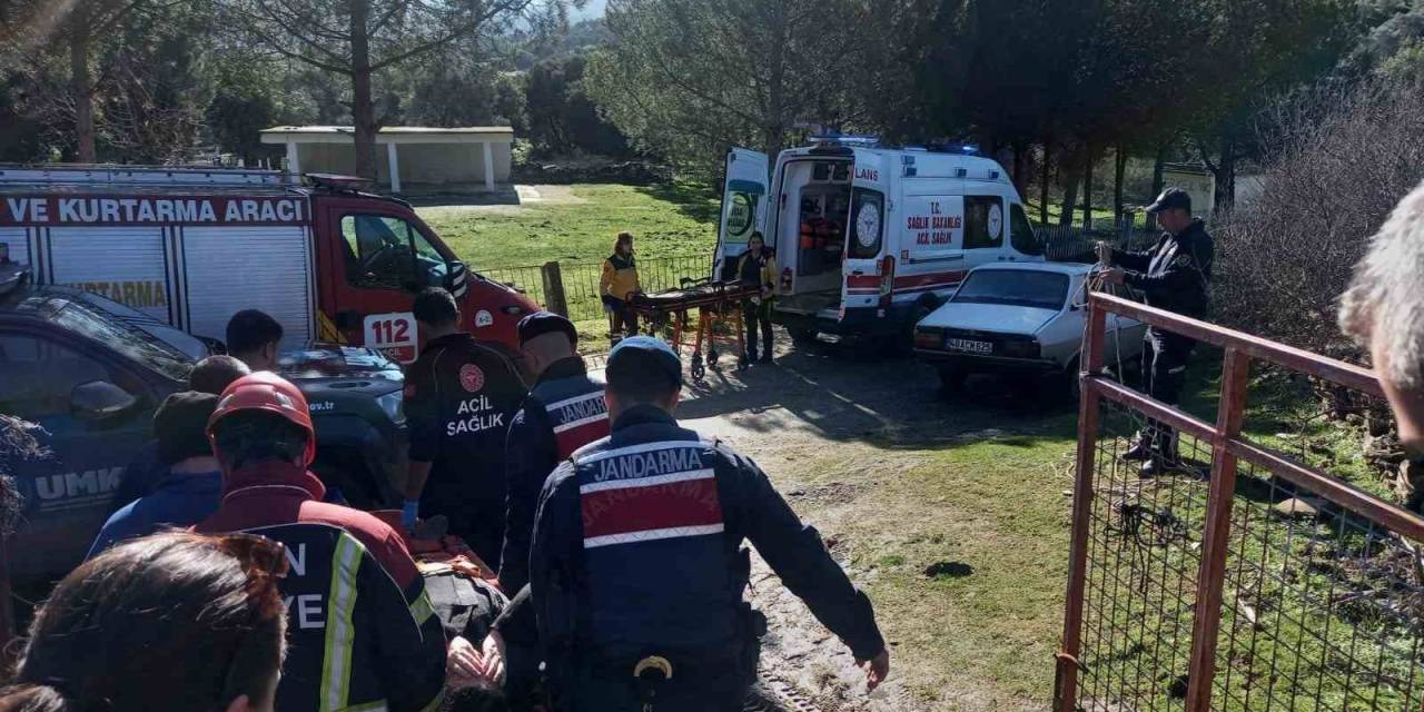 Taş Duvardan Düşen Şahsı Jandarma Ekipleri Ambulansa Yetiştirdi