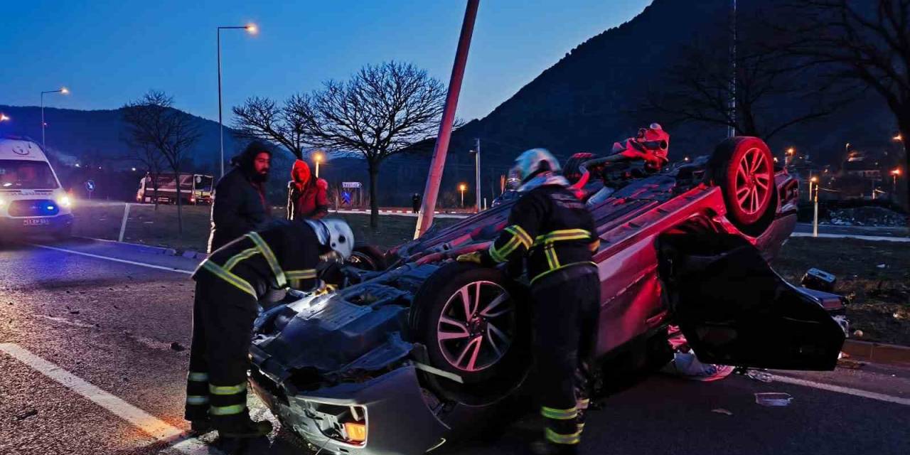 Bilecik’te Meydana Gelen Trafik Kazasında 1 Kişi Yaralandı
