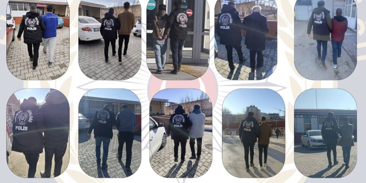 Elazığ’da Aranan 102 Şahıs Yakalandı