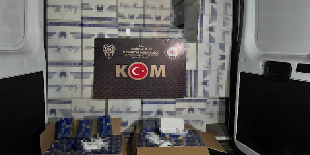 İzmir’de 3 Milyon Lira Değerinde Kaçak Makaron Yakalandı