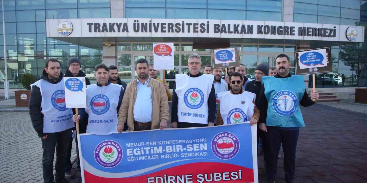 Edirne’de Üniversitede Yer Değişikliği Hakkı İçin Eylem Yaptılar