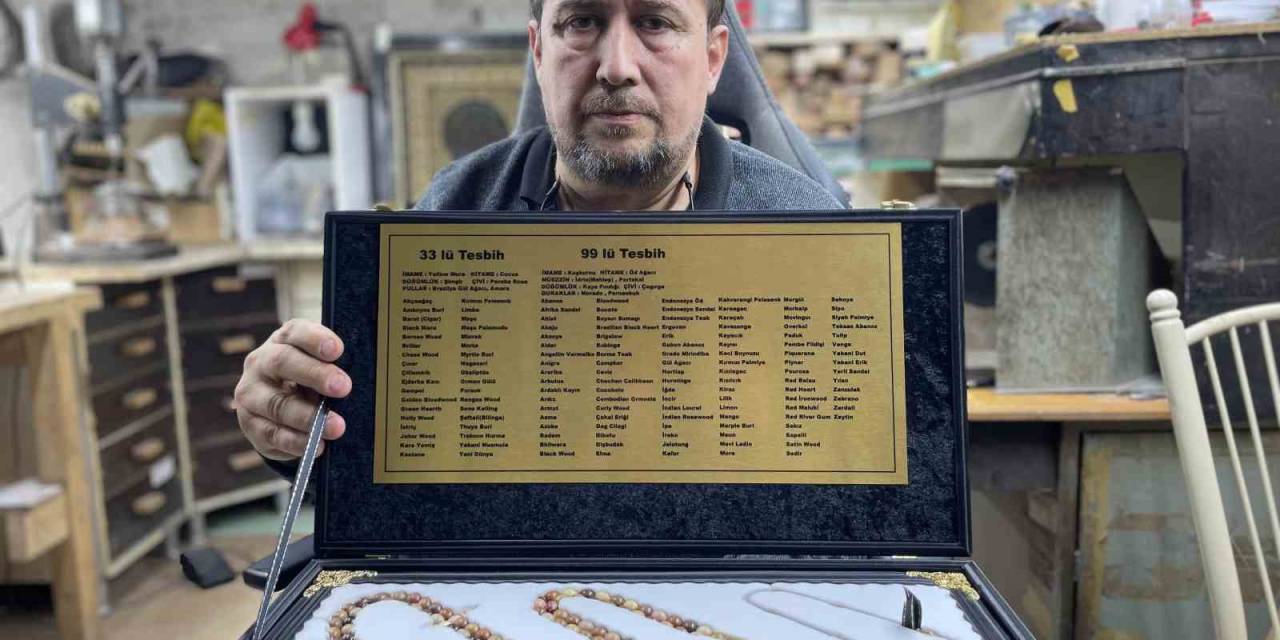 Ahşap Sanatçısından Rekor: 154 Farklı Ağaçla Yapılan İlk Tespih