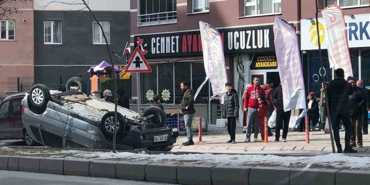 Otomobil Takla Attı: 1 Yaralı