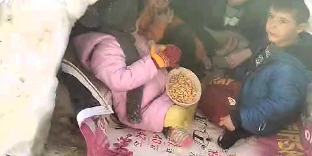 Doğanşehir’de Çocukların Kardan Ev Keyfi Yürekleri Isıttı