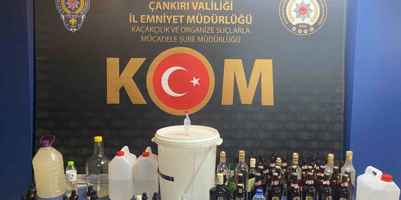 Çankırı’da 50 Litre Sahte Alkol Ele Geçirildi