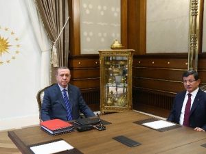 Cumhurbaşkanı Erdoğan, Başbakan Davutoğlu’nu Kabul Etti