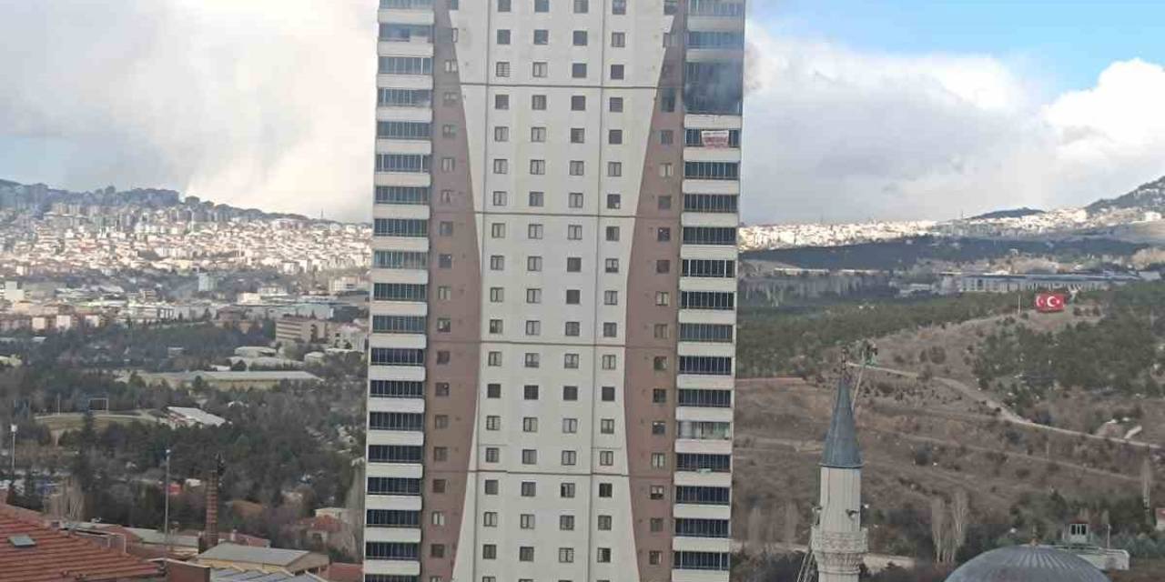 Ankara’da Bir Binanın 18. Katında Yangın