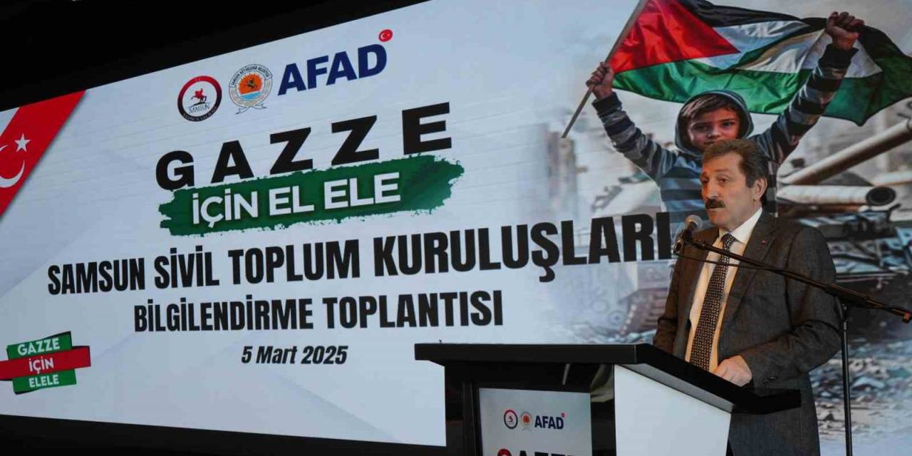 Samsun Valisi Tavlı: "Gazze’yi Yalnız Bırakmayacağız"