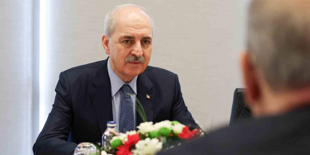 Tbmm Başkanı Kurtulmuş, İstanbul’da Filistin Ulusal Konseyi Başkanı Fattouh İle Görüştü