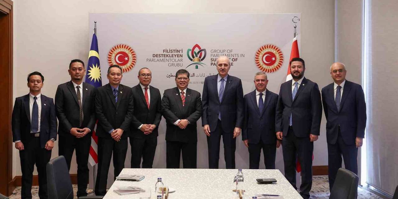 Tbmm Başkanı Kurtulmuş, Malezya Temsilciler Meclisi Başkanı Abdul İle Bir Araya Geldi