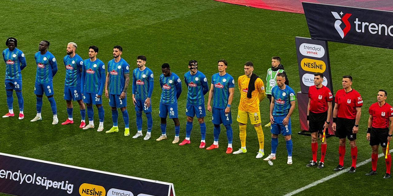 Çaykur Rizespor'un Eyüpspor maçı ilk 11'i açıklandı