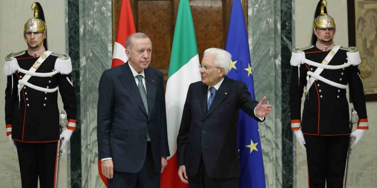 Cumhurbaşkanı Erdoğan, İtalya Cumhurbaşkanı Mattarella İle Görüştü