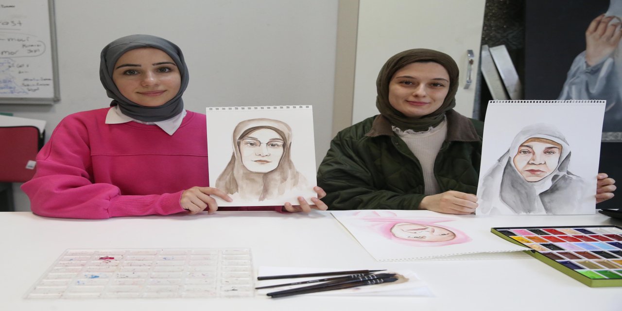 Rize'de şehit annelerine portreleri hediye edilecek