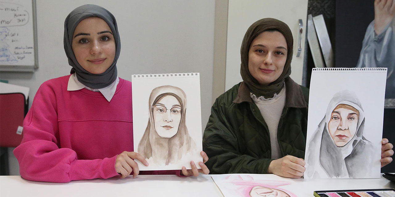Rize'de şehit annelerine portreleri hediye edilecek