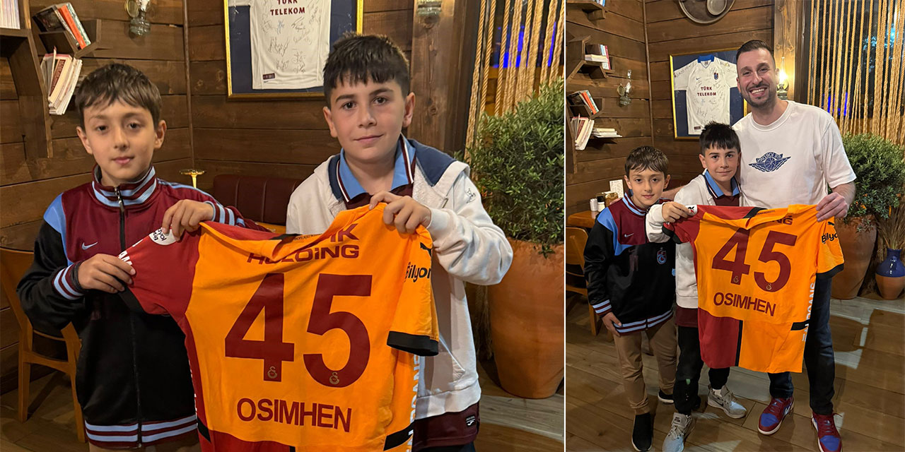 Osimhen’in formasını alan Trabzonsporlu çocuktan formayı bir koleksiyoner aldı