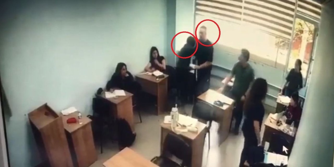 Bıçak ve sopayla girdiği kurs binasında öğrenciyi bıçakladı