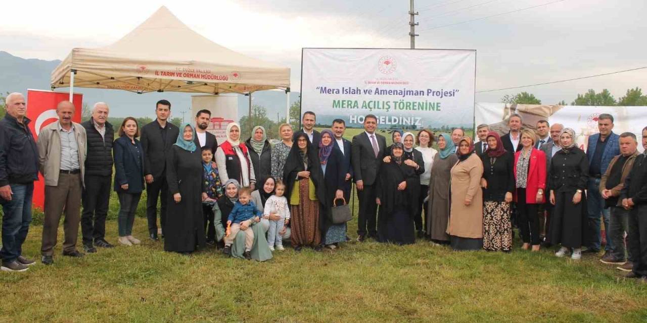 Düzce’de Islahı Tamamlanan Meralar Hizmete Açıldı