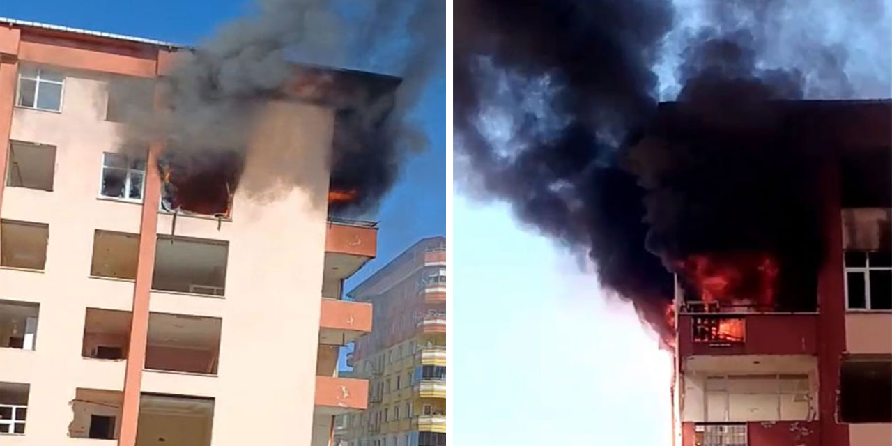 Rize'de Tahliye Edilen Birlik Apartmanı'nda Yangın Korkuttu