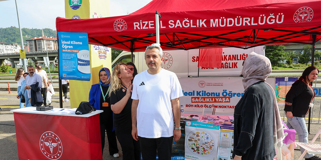 Rize'de Gençler Sağlık İçin Bir Araya Geldi: Farkındalık Etkinlikleri Yoğun İlgi Gördü