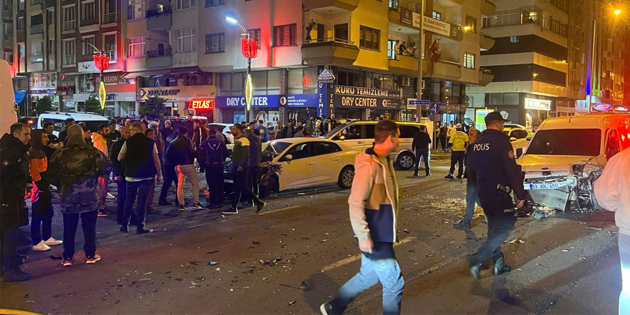Rize’de Trafik Kazası 3 yaralı
