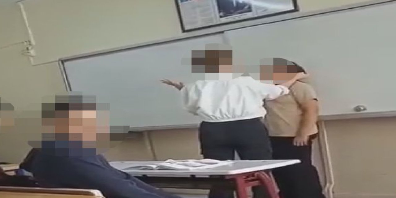 Pendik'te öğretmenin tahtaya kaldırdığı öğrencisine fiziksel ve sözlü şiddeti kamerada