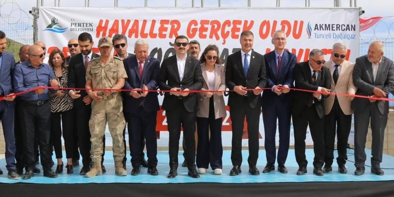 Pertek Ve Çemişgezek Doğalgaza Kavuştu