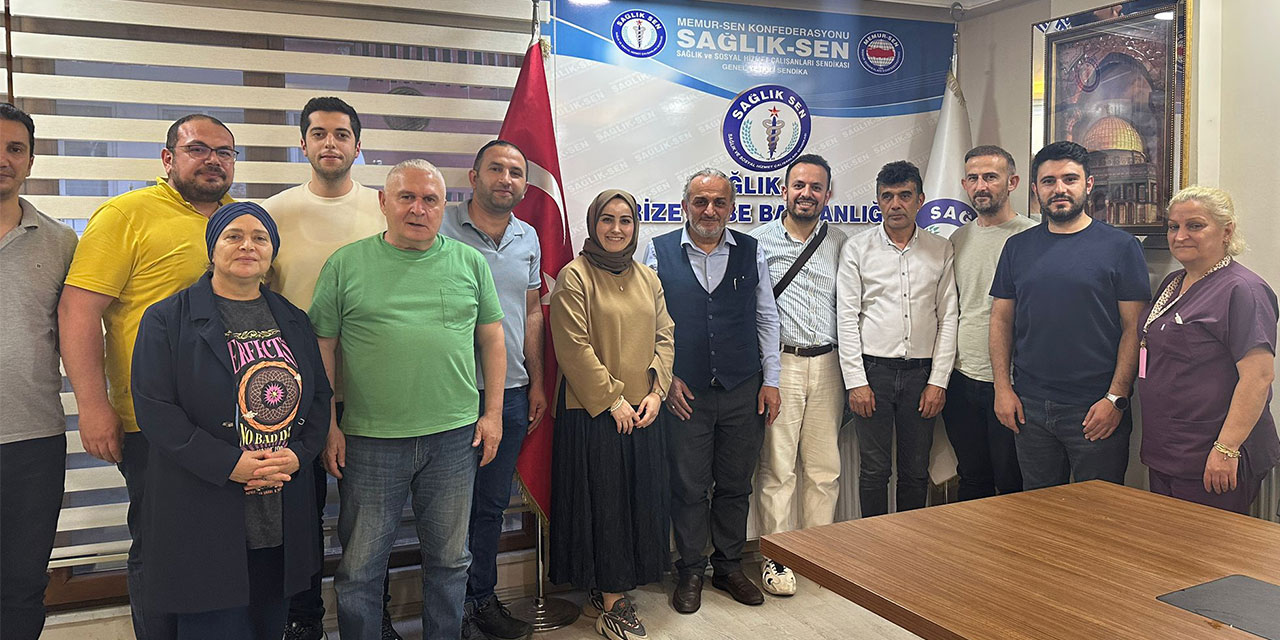 Sağlık-Sen Rize Şubesi'nden 8. Dönem Toplu Sözleşme Öncesi Talepler Açıklandı: "Çözümün Adresi Sağlık-Sen'dir”