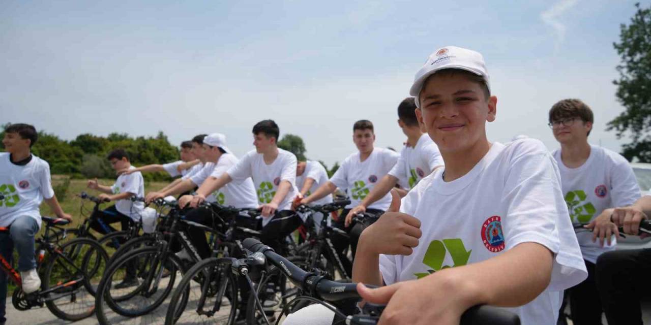Kızılırmak Deltası’nda Pedal Çevirerek ’çevre Temizliğine’ Dikkat Çektiler