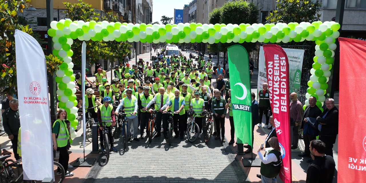 Trabzon’da Pedallar Sağlık İçin Çevrildi
