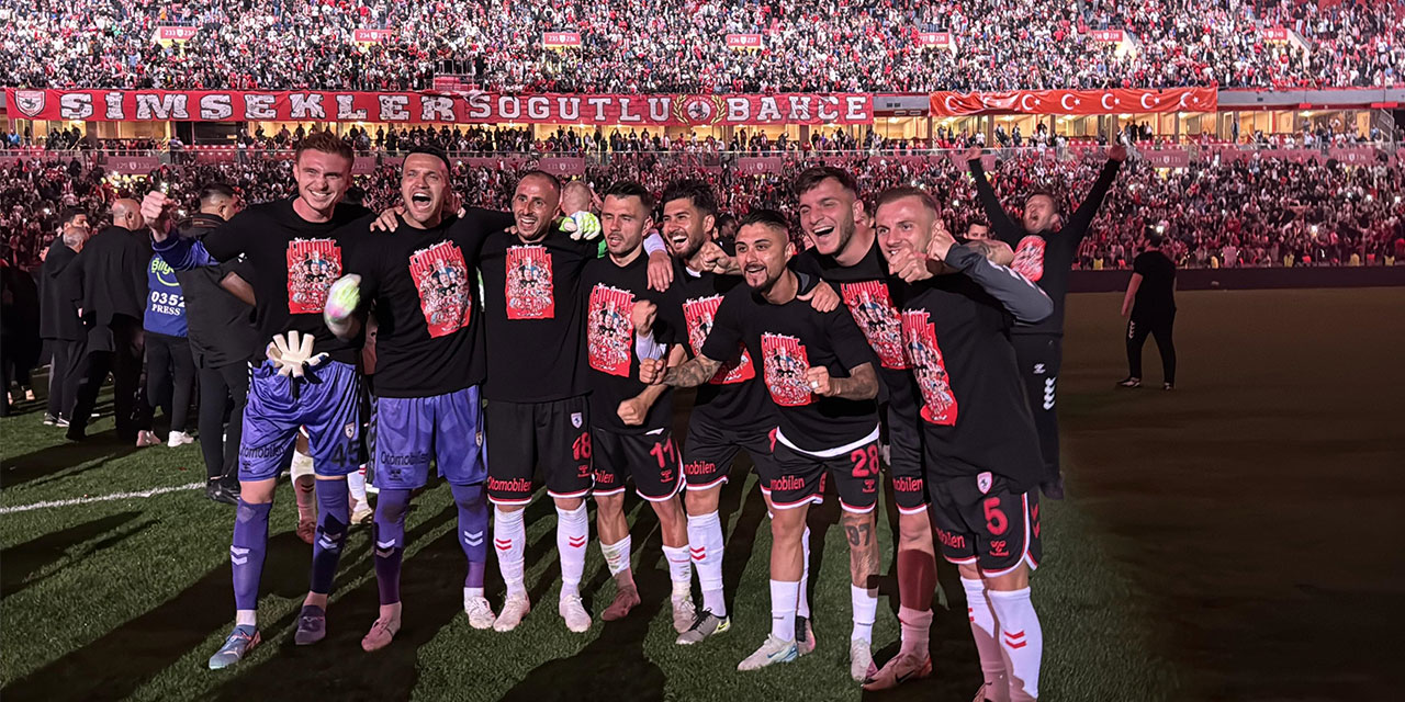 Samsunspor’dan Avrupa kutlaması