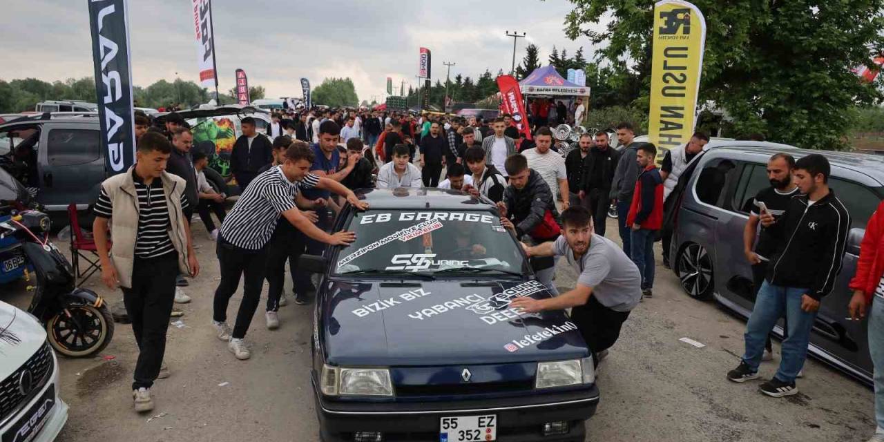 Bafra’da Modifiye Rüzgarı: 500 Araç Sergilendi