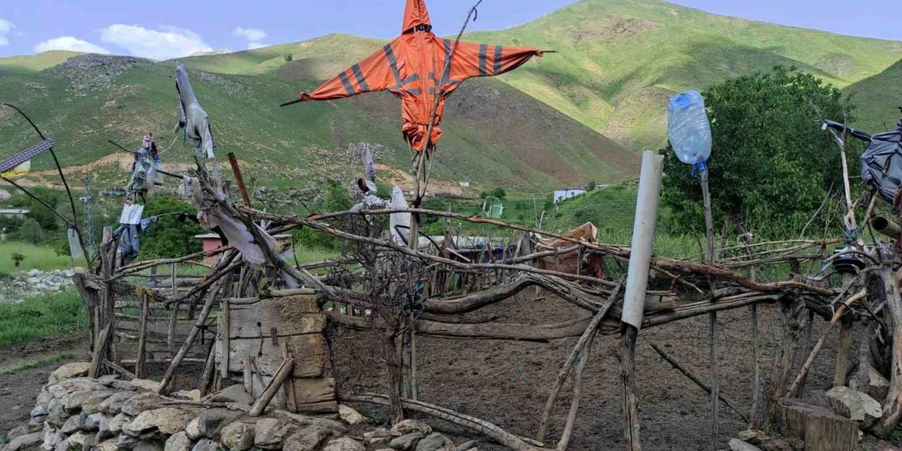 Batmanlı Besicileri Kurt Ve Ayı Korkusundan Hayvanlarını Korumak İçin Ağıllara Korkuluk Asıyor