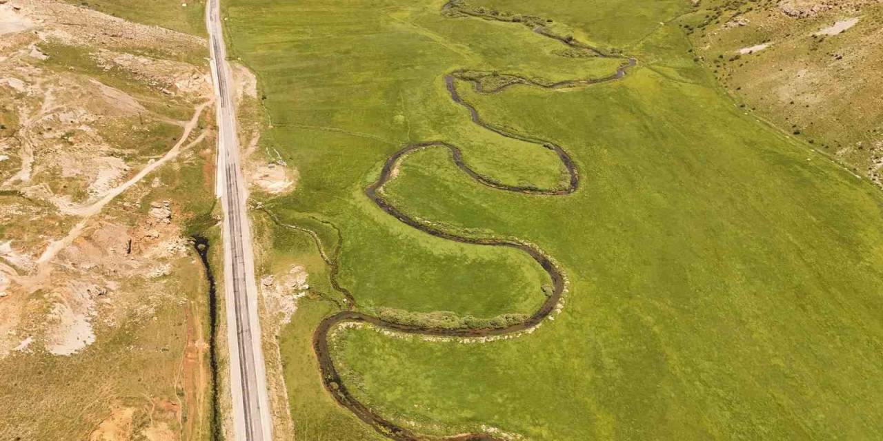 Yeşillik İçindeki Menderesler Havadan Görüntülendi