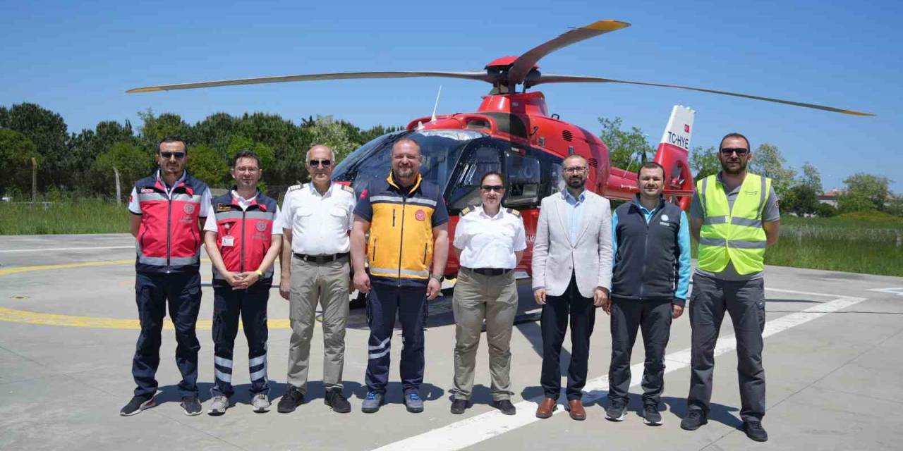 Samsun’daki Ambulans Helikopter 5 Yılda Bin 190 Hastanın İmdadına Yetişti