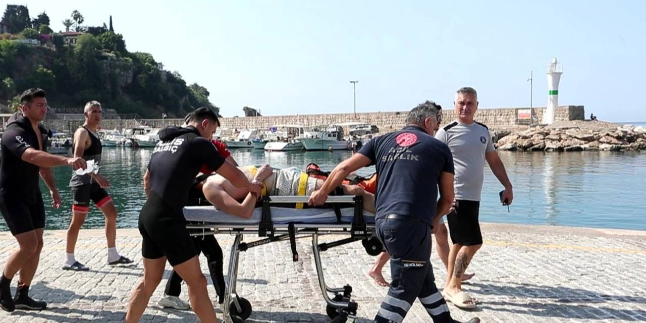 Sub Yapan Genç Boğulma Tehlikesi Geçirdi, Yardımına Deniz Polisi Yetişti