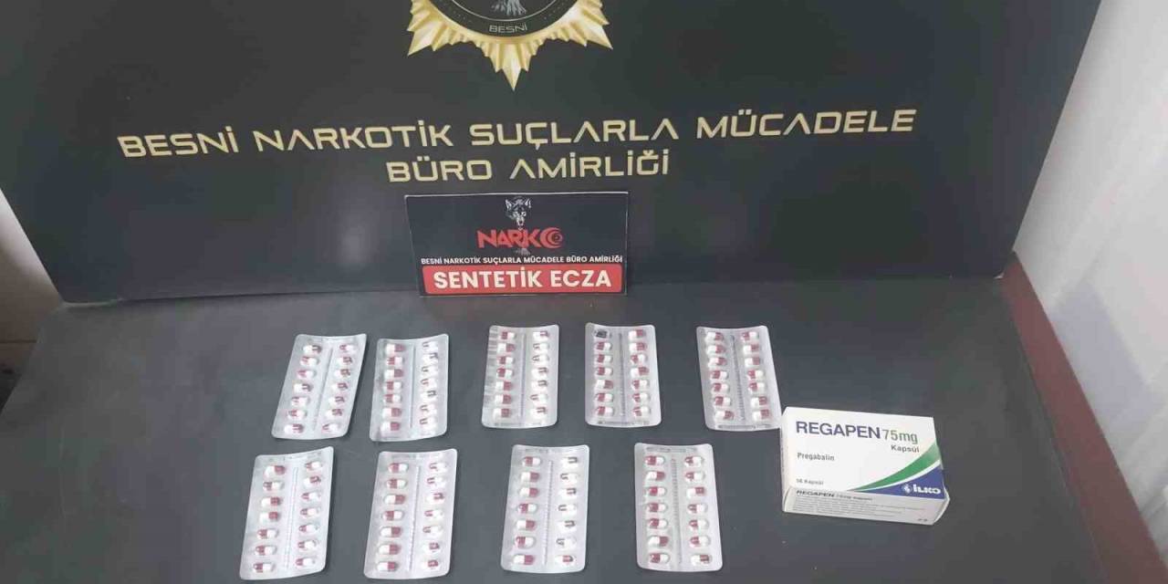Besni’de 132 Sentetik Hap Ele Geçirildi