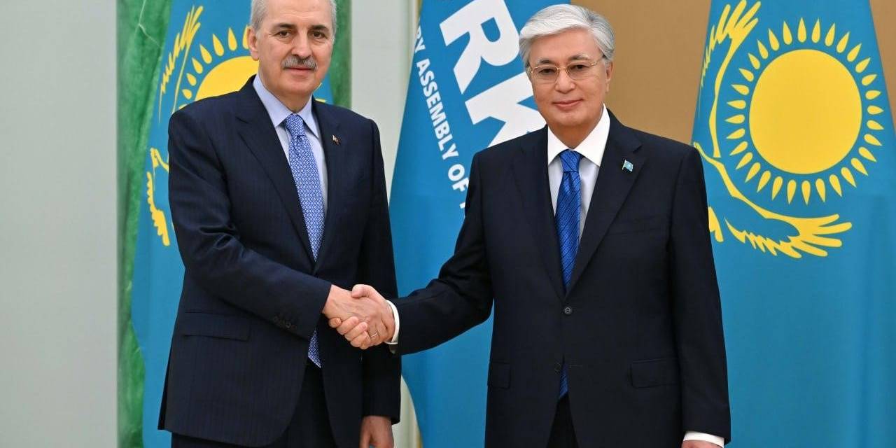 Tbmm Başkanı Kurtulmuş, Kazakistan Cumhurbaşkanı Tokayev İle Görüştü