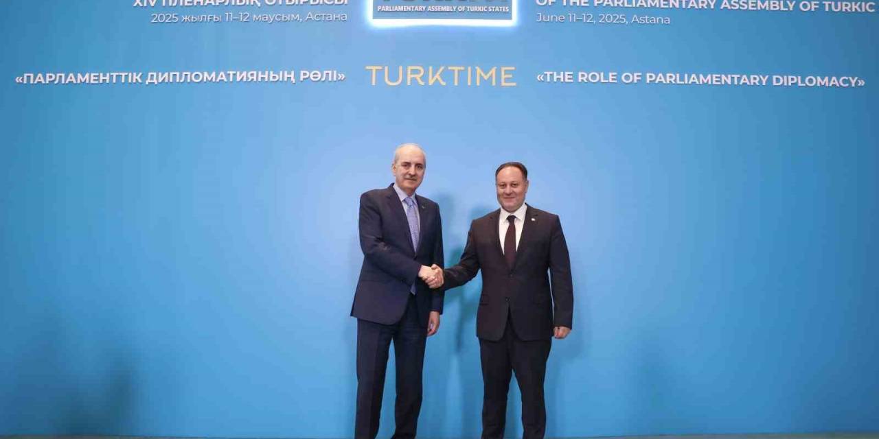 Tbmm Başkanı Kurtulmuş, Kktc Cumhuriyet Meclisi Başkanı Öztürkler İle Görüştü