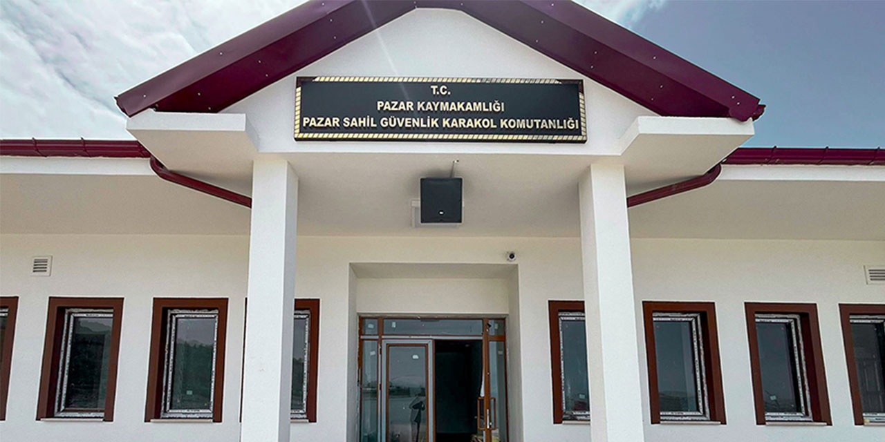 Pazar Sahil Güvenlik Karakol Komutanlığı hizmet binasında sona doğru!