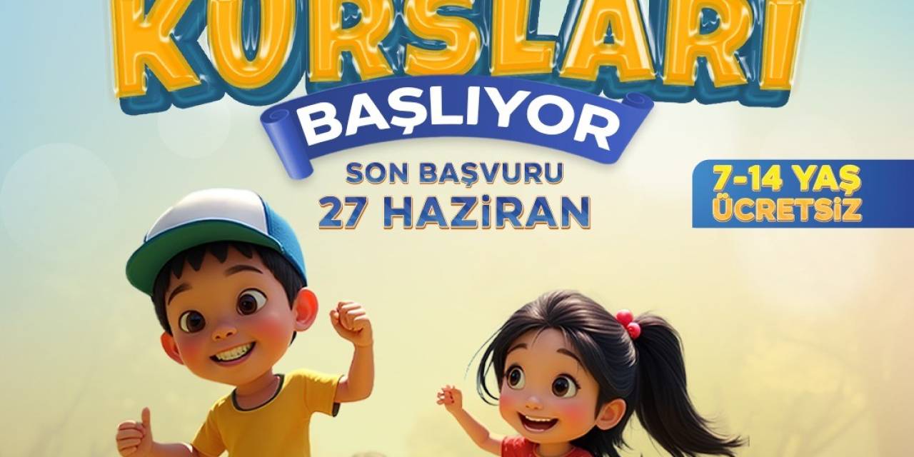 Melikgazi Belediyesi Yaz Kursları İçin Son Başvuru 27 Haziran