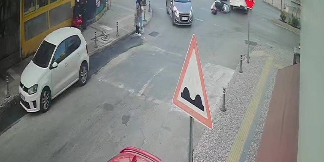 Önüne Çıkan Araca Çarpmamak İçin Motosikletini Devirdi: 1 Yaralı