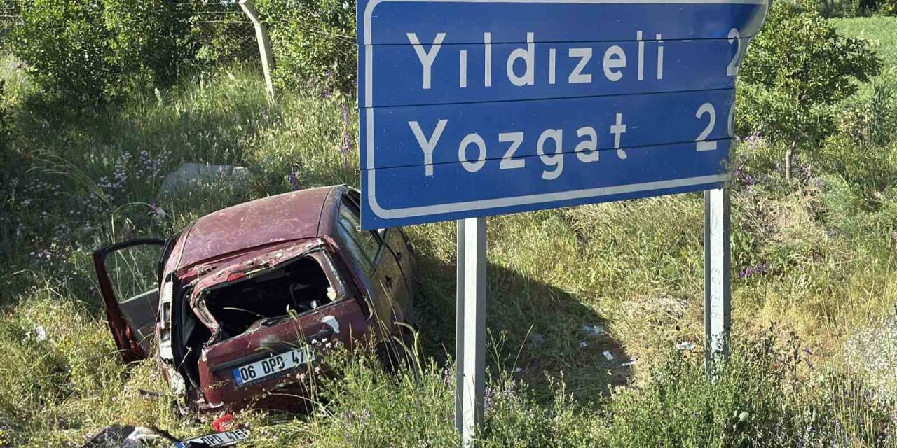 Kontrolden Çıkan Otomobil Şarampole Uçtu: 1’i Ağır 3 Yaralı